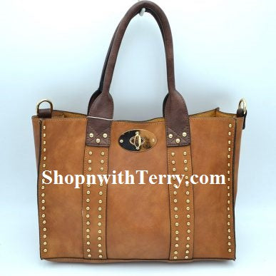 Handbag Bundle Set - Tan / Coffee Handle