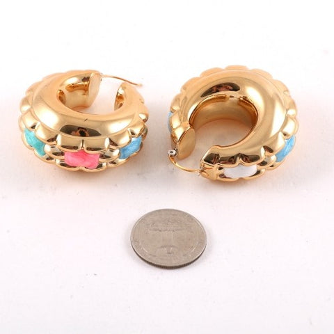 4 Color Hoop Earrings