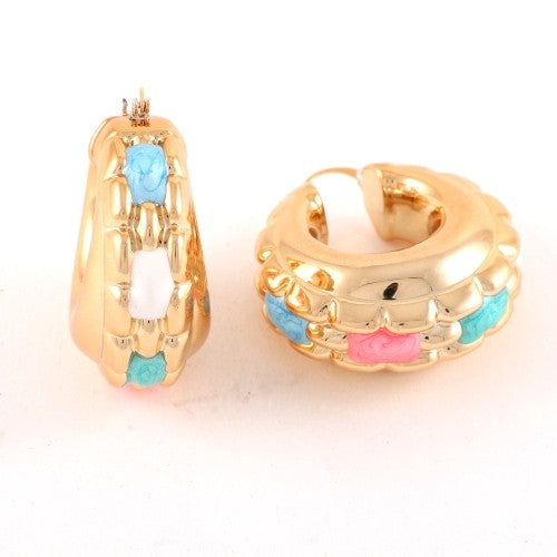 4 Color Hoop Earrings