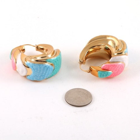 3 Color Hoop Earrings 1