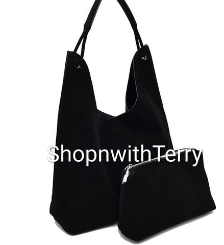 SUEDE HANDBAG BUNDLE 93 (BLK)