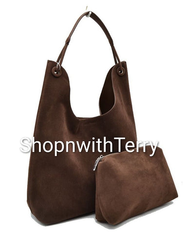 SUEDE HANDBAG BUNDLE 93 (COFFEE)