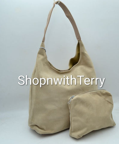 SUEDE HANDBAG BUNDLE 060 (BEIGE)