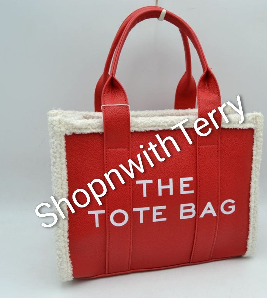THE TOTE HANDBAG 11 (RED / WHT)