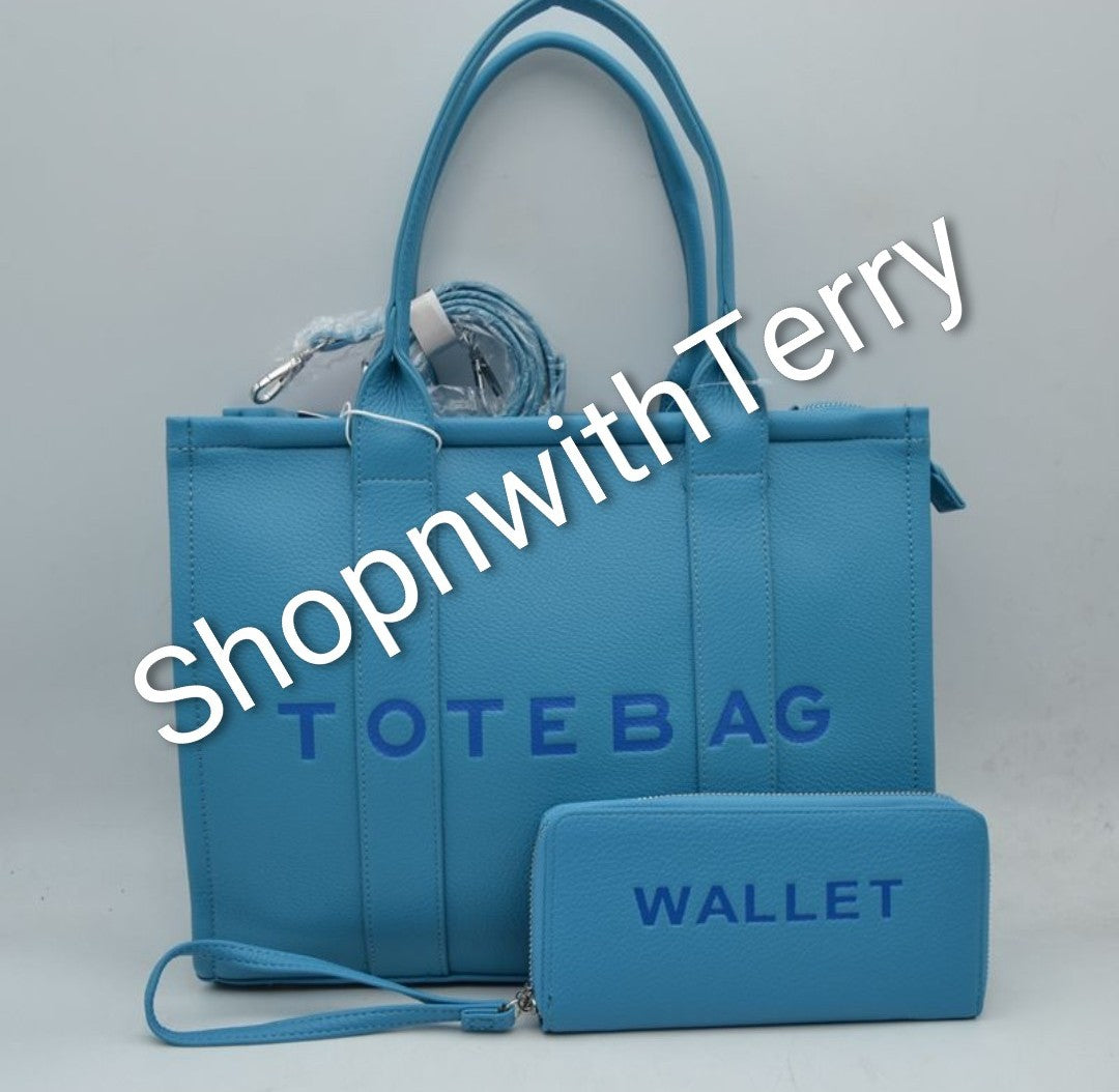 THE TOTE HANDBAG BUNDLE 32P (LT BLUE)