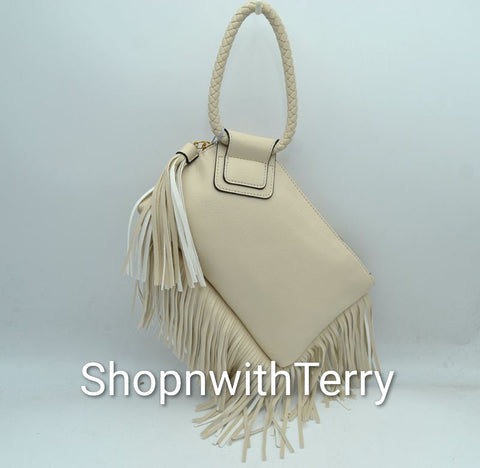FRINGE WRIST HANDBAGS 78 (IVORY)