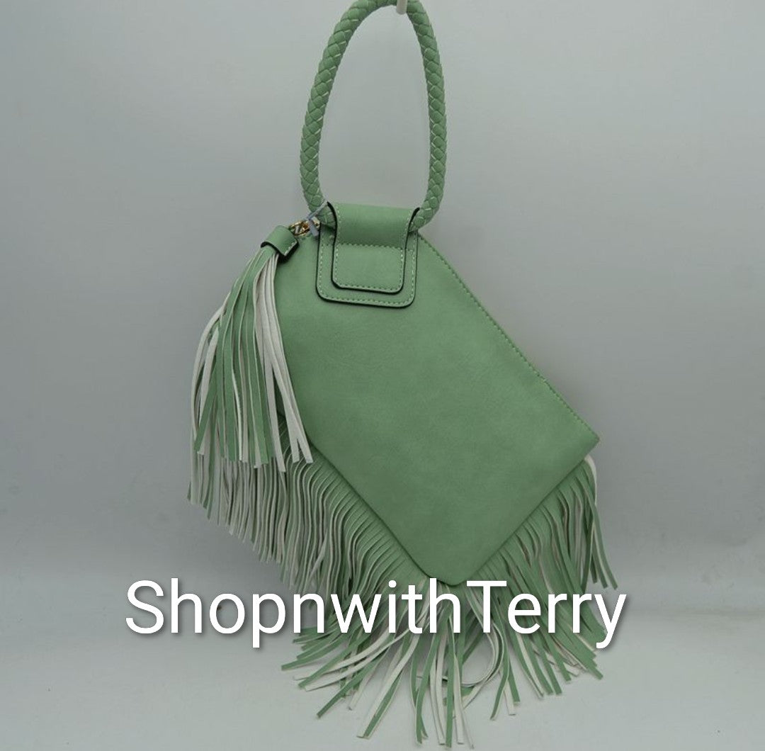 FRINGE WRIST HANDBAGS 78 (MINT)