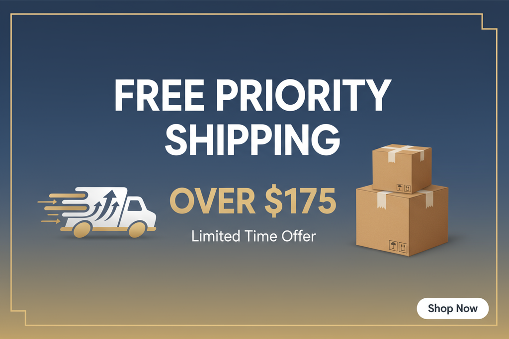 free priority shipping over 175